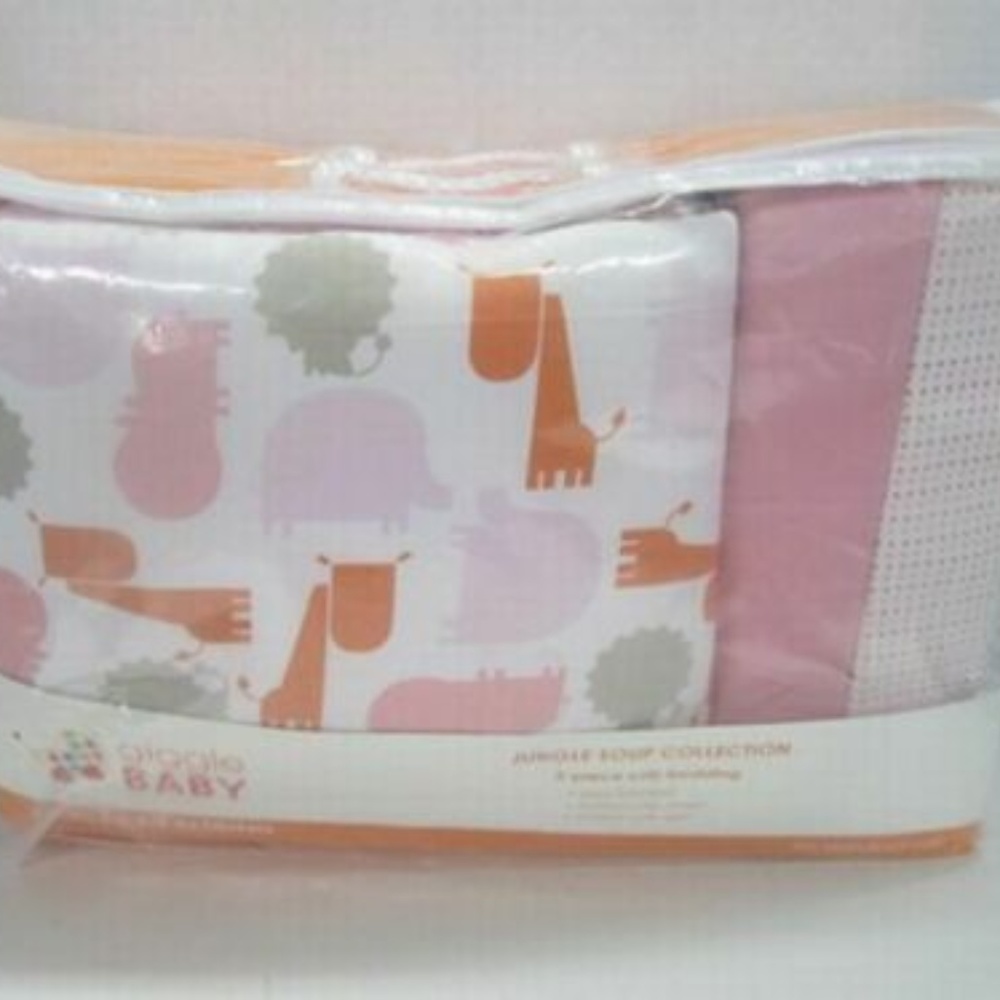 Giggle Baby Jungle Soup crib nursery bedding set - Picture 2 of 5